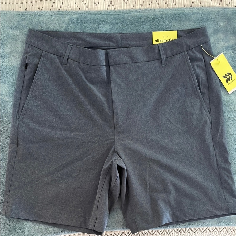 All in Motion Gray Bermudas Modern Performance Shorts